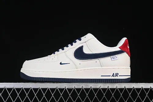All Categories Nk Air Force 1 Air Force Series Nk Air Force 1 Low Air Force Low Nike Air Force 1'07 Low Blue Red Beige Blue Red Pig Eight Leather Air Force One Low Casual Shoes DD1982-326